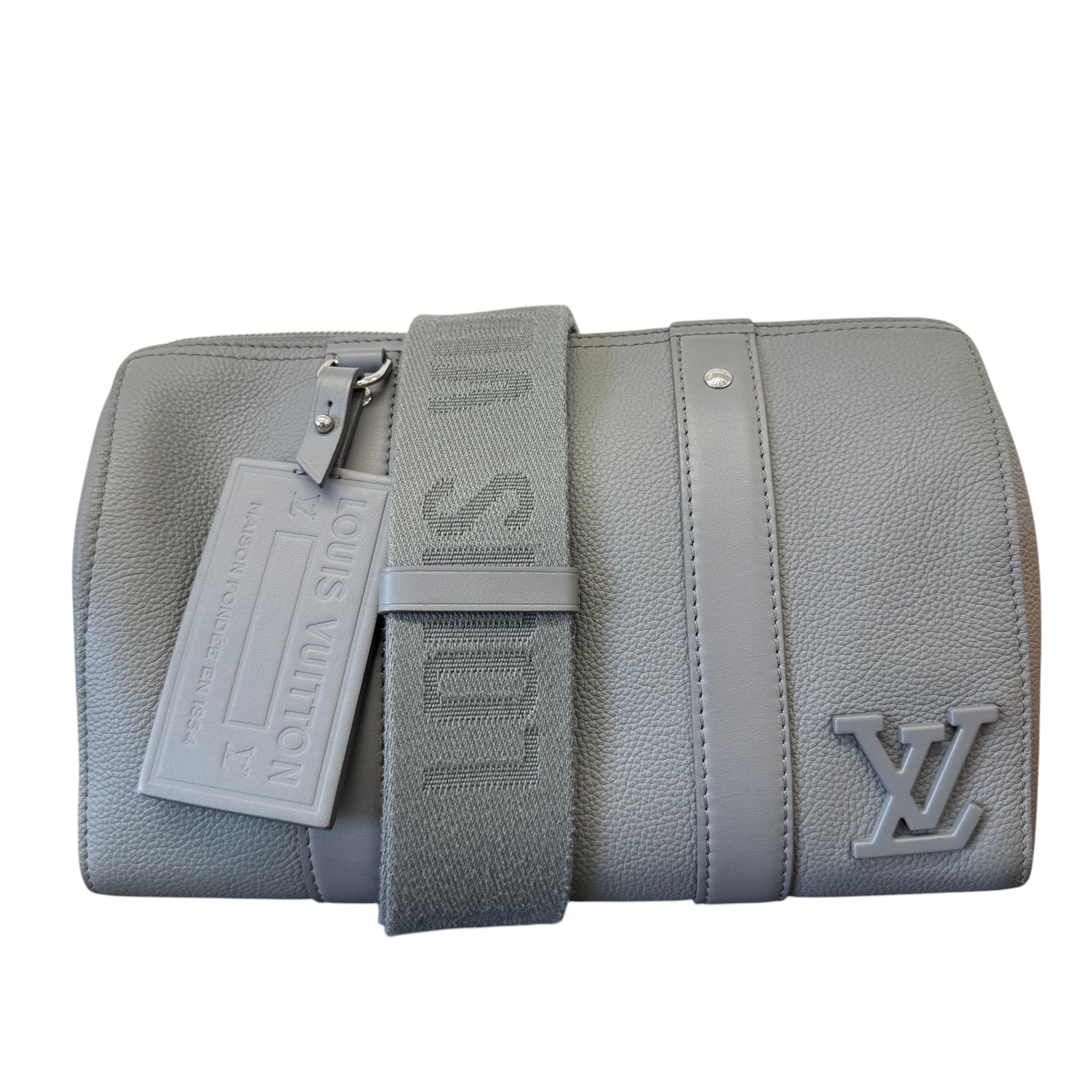 Men's Aerogram City Keepall Crossbody Bag Grey - Photo 1
