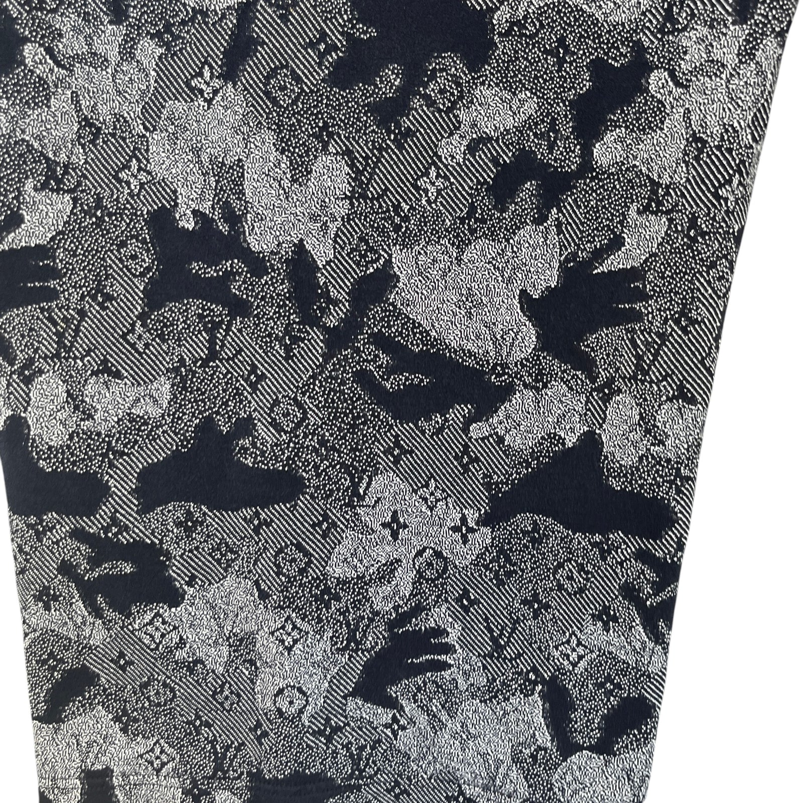 Men's Camo Jacquard T-Shirt Black Size XS - Photo 5