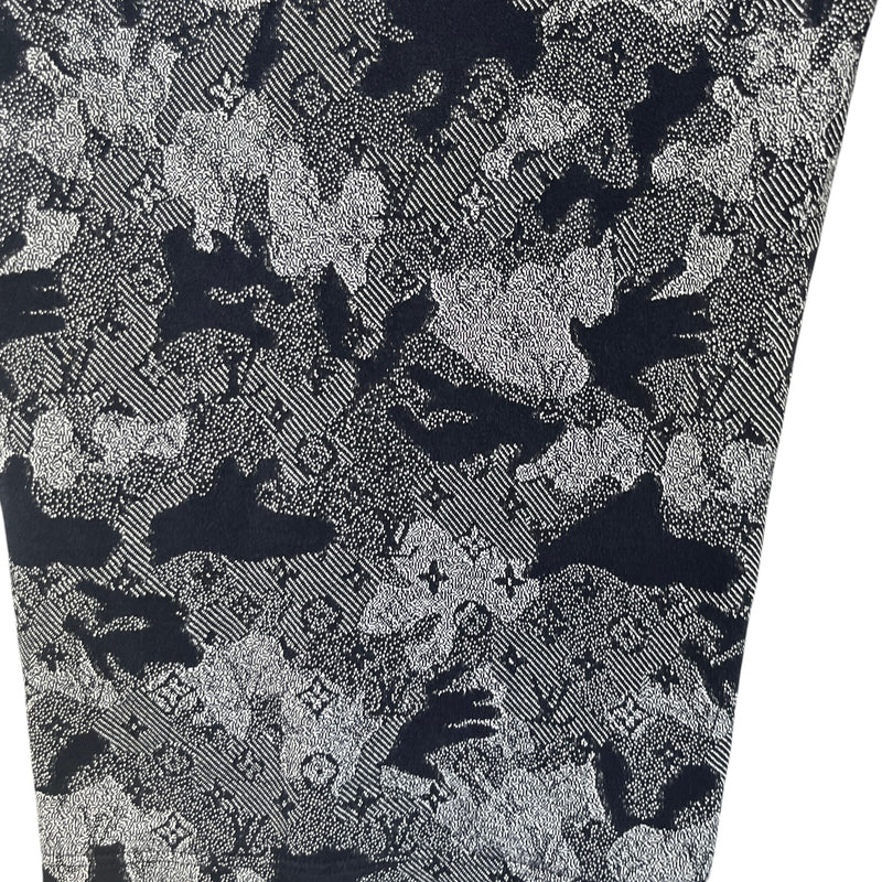 Men's Camo Jacquard T-Shirt Black Size XS