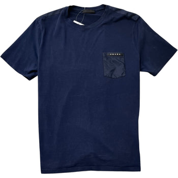 Men's Re-Nylon Pocket Logo T-Shirt Navy Size XL