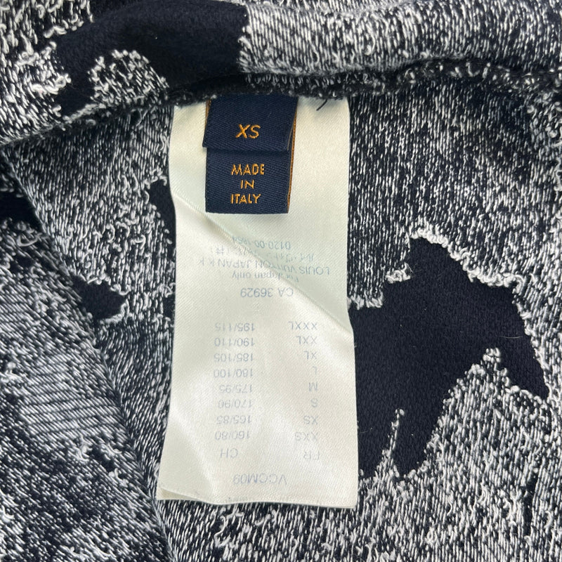 Men's Camo Jacquard T-Shirt Black Size XS