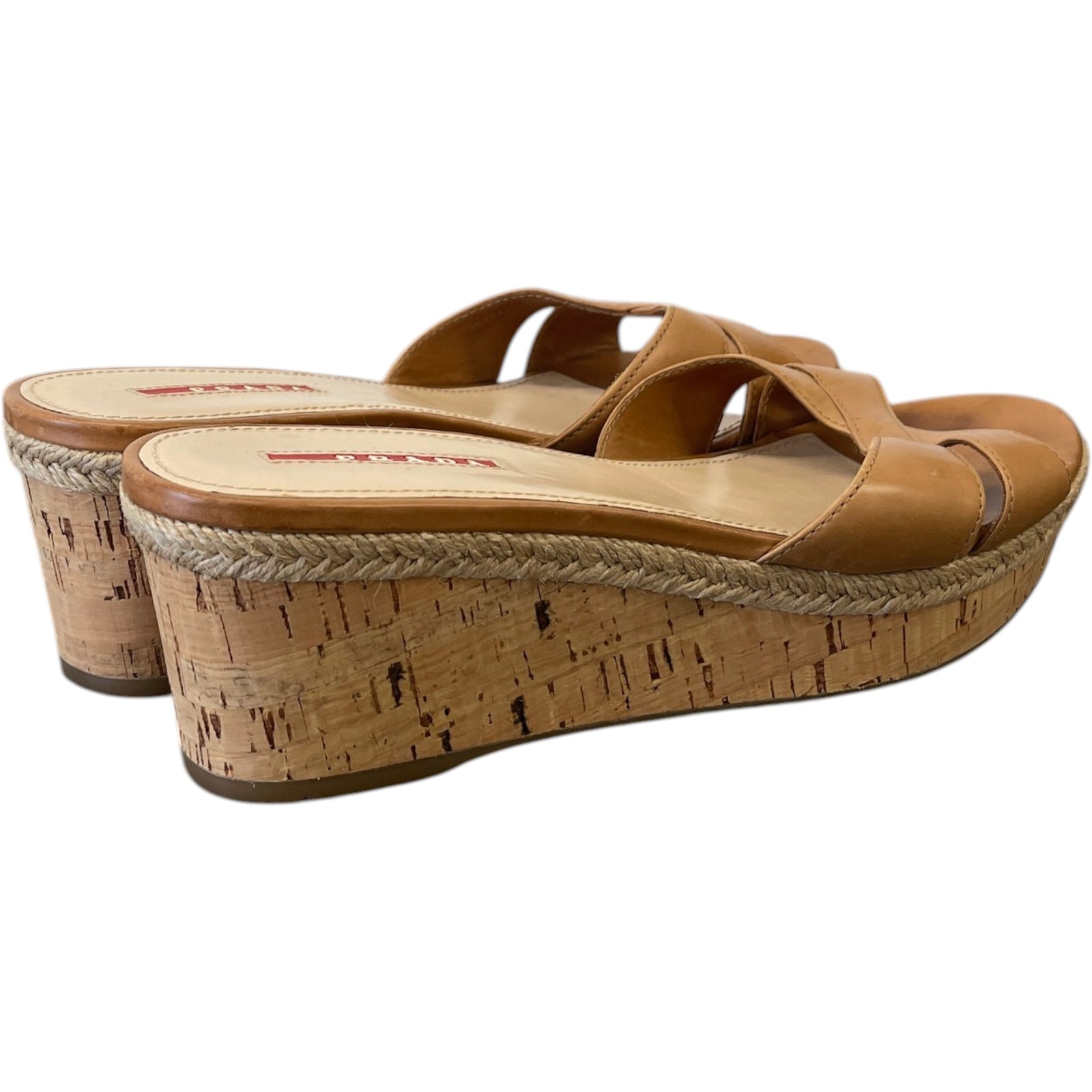 Women's Wedge Slides Sandals Beige Size EU 39.5 / UK 6.5 - Photo 8