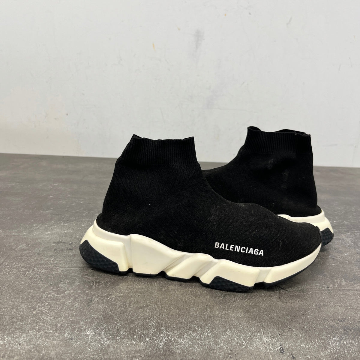 Women's Speed Sock Knit High Trainers Black Size UK 6 / EU 39 - Photo 11