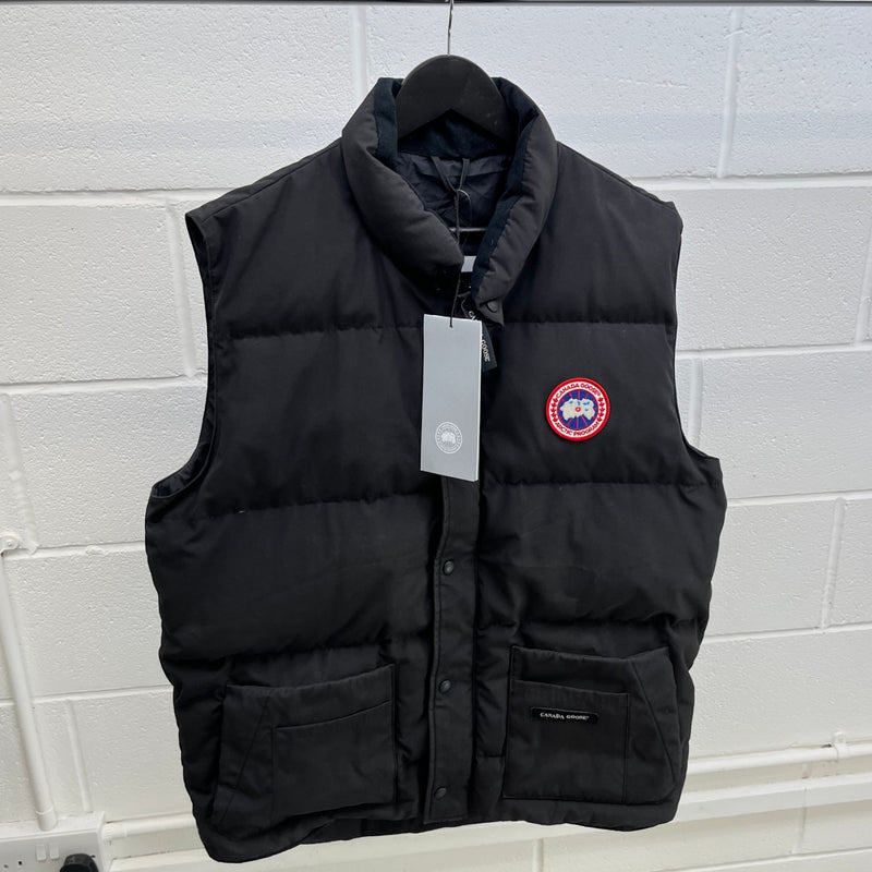 Men's Freestyle Crew Gilet Black Size XL