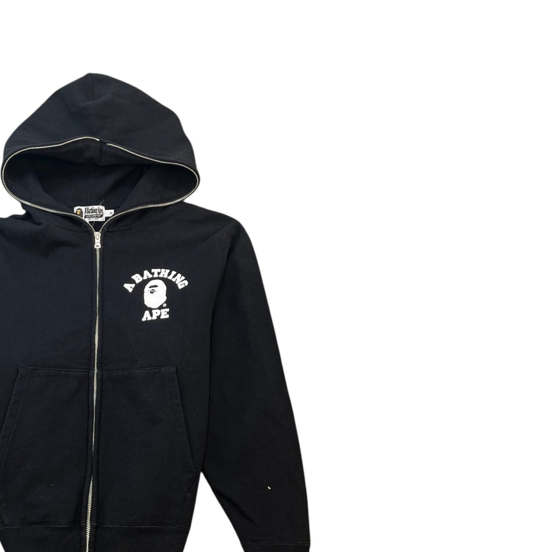 Men's Logo Print Hoodie Black Size S