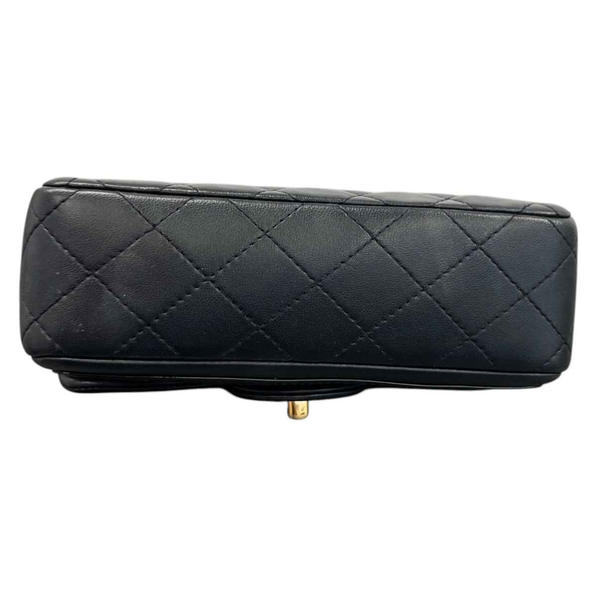 Women's Lambskin Quilted Mini Flap Crossbody Bag Black - Photo 10
