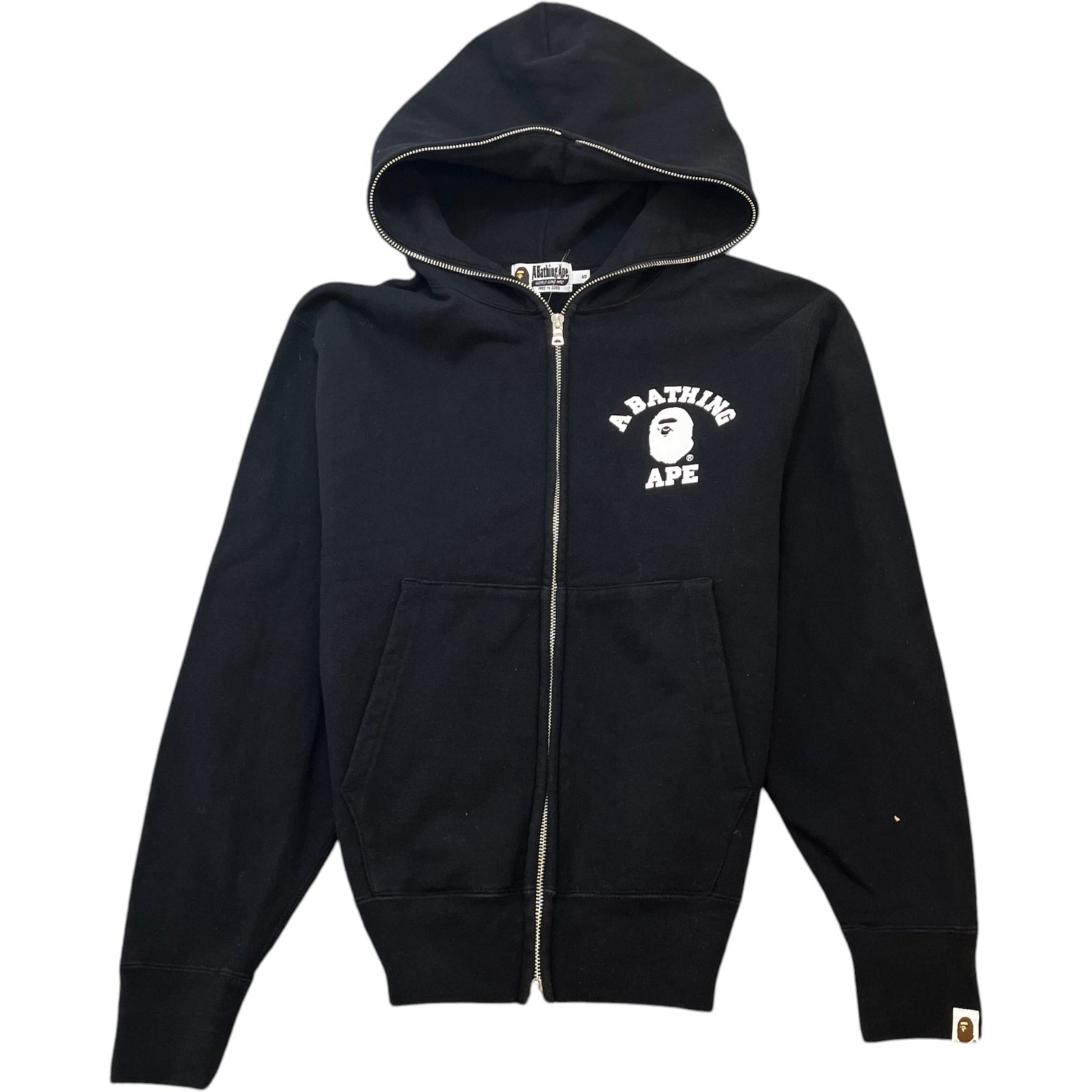 Men's Logo Print Hoodie Black Size S - Photo 1