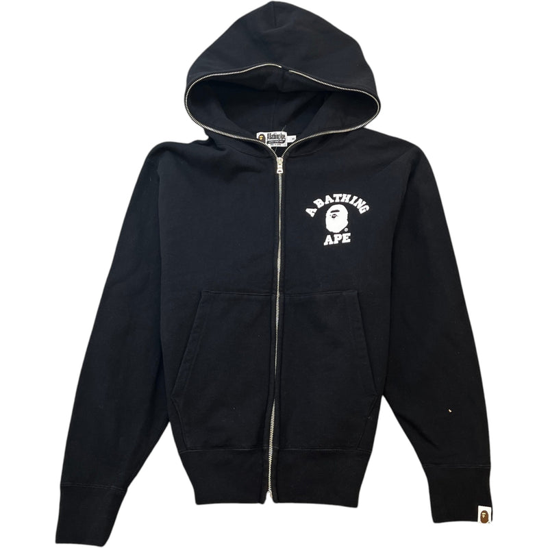 Men's Logo Print Hoodie Black Size S