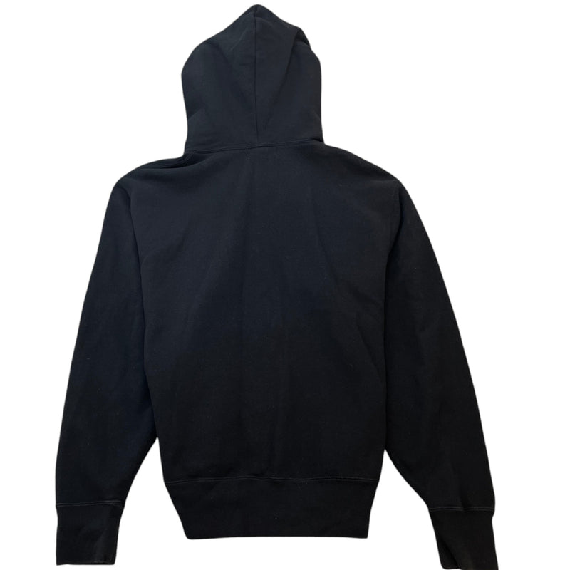 Men's Logo Print Hoodie Black Size S