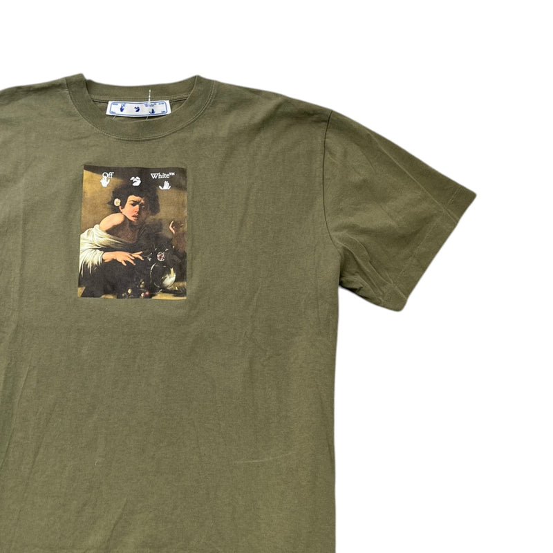 Men's Caravaggio Boy T-Shirt Khaki Size S