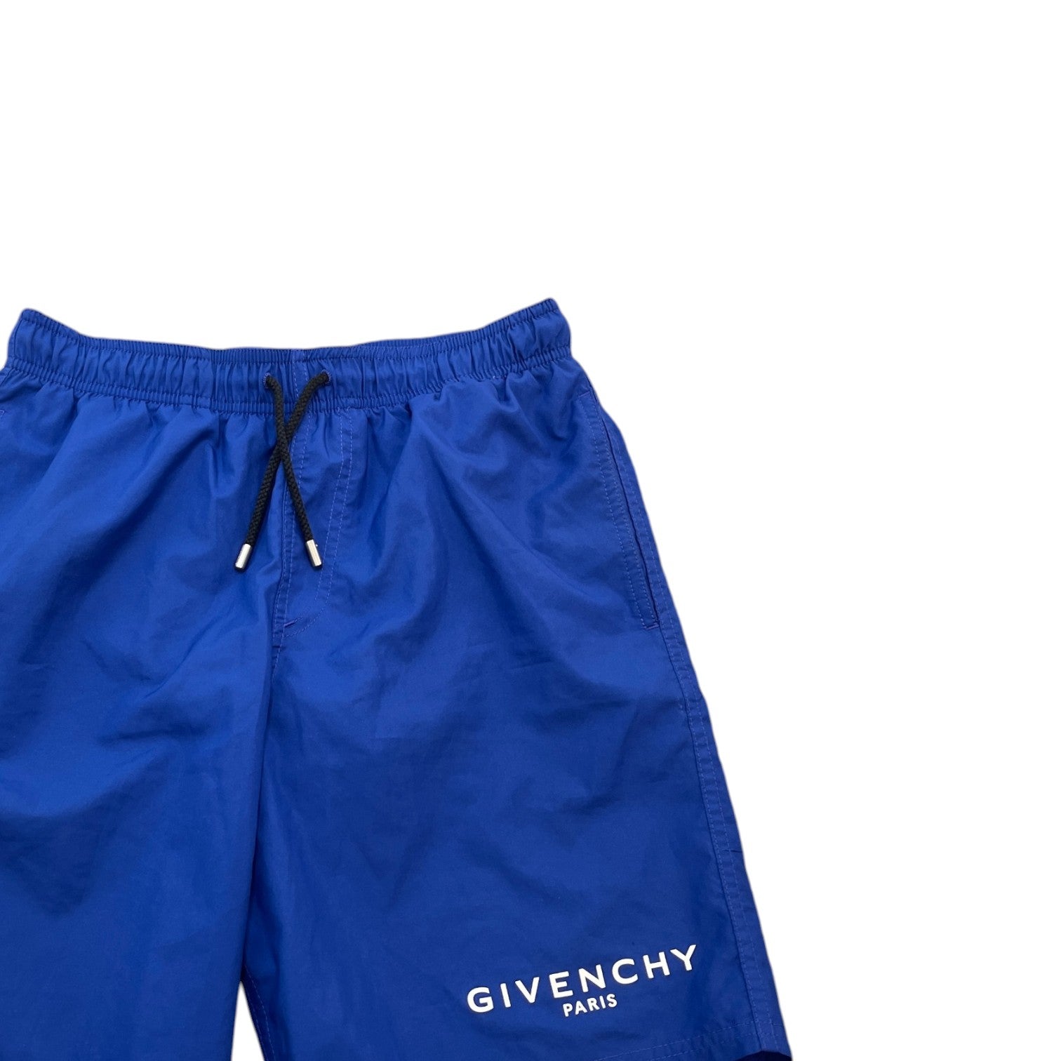 Men's Logo Print Swim Shorts Blue Size M - Photo 3