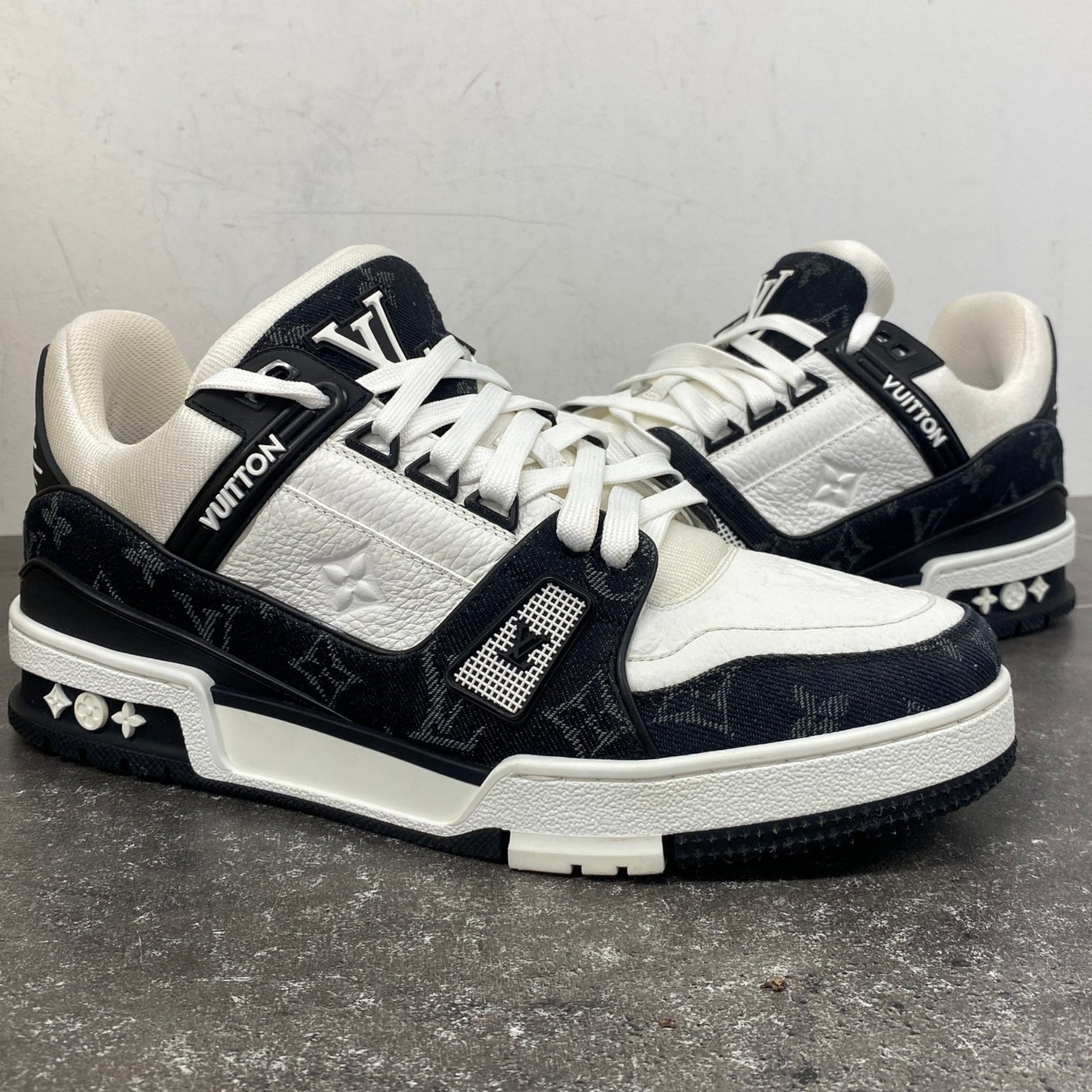 Men's Lv Low Trainers Black Size EU 41.5 / UK 7.5 - Photo 12