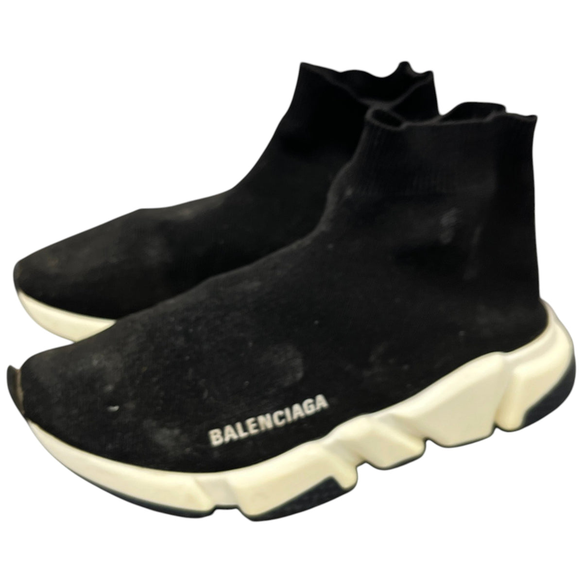 Women's Speed Sock Knit High Trainers Black Size UK 6 / EU 39 - Photo 9