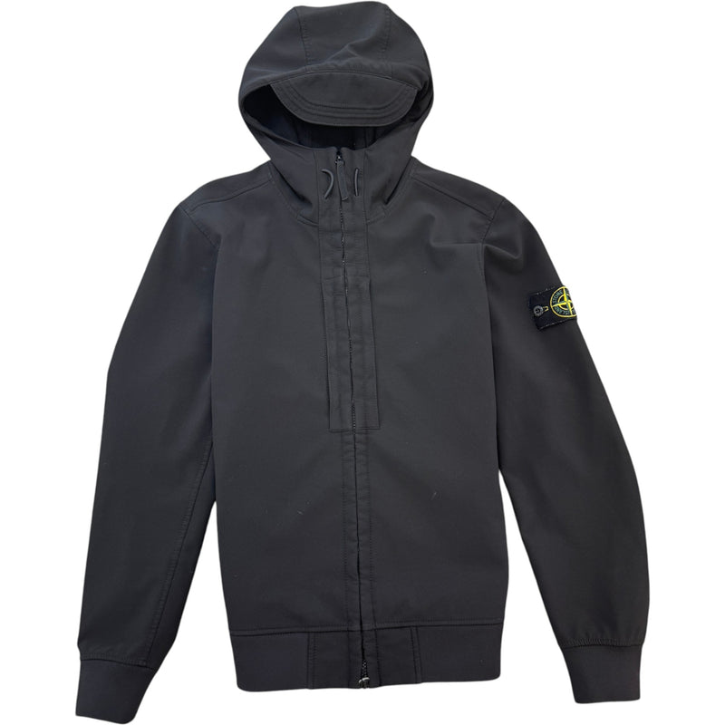 Men's Applique Logo Soft Shell-R Jacket Black Size S