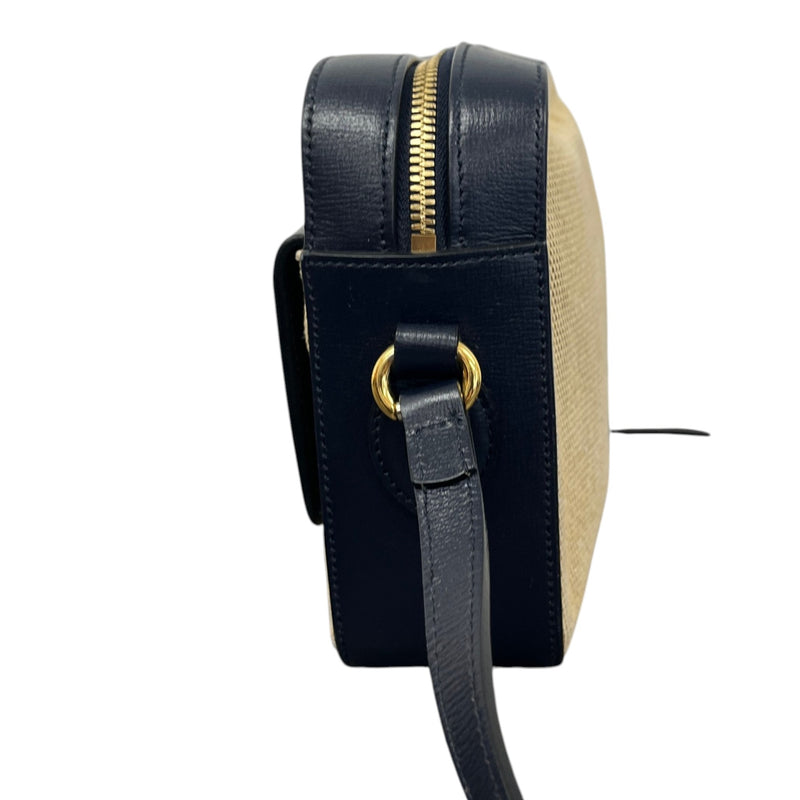 Women's Horsebit 1955 Flap Pocket Camera Crossbody Bag Navy