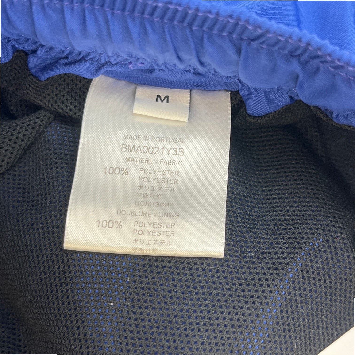 Men's Logo Print Swim Shorts Blue Size M - Photo 7
