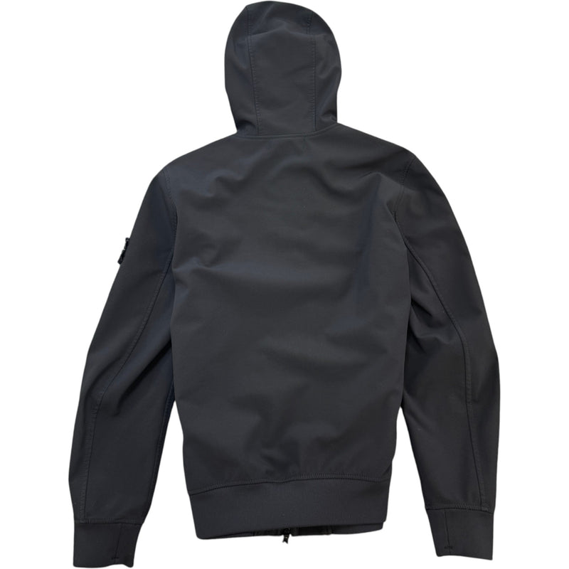 Men's Applique Logo Soft Shell-R Jacket Black Size S