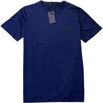 Men's Logo Patch T-Shirt Navy Size M