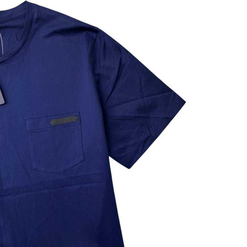 Men's Logo Patch T-Shirt Navy Size M