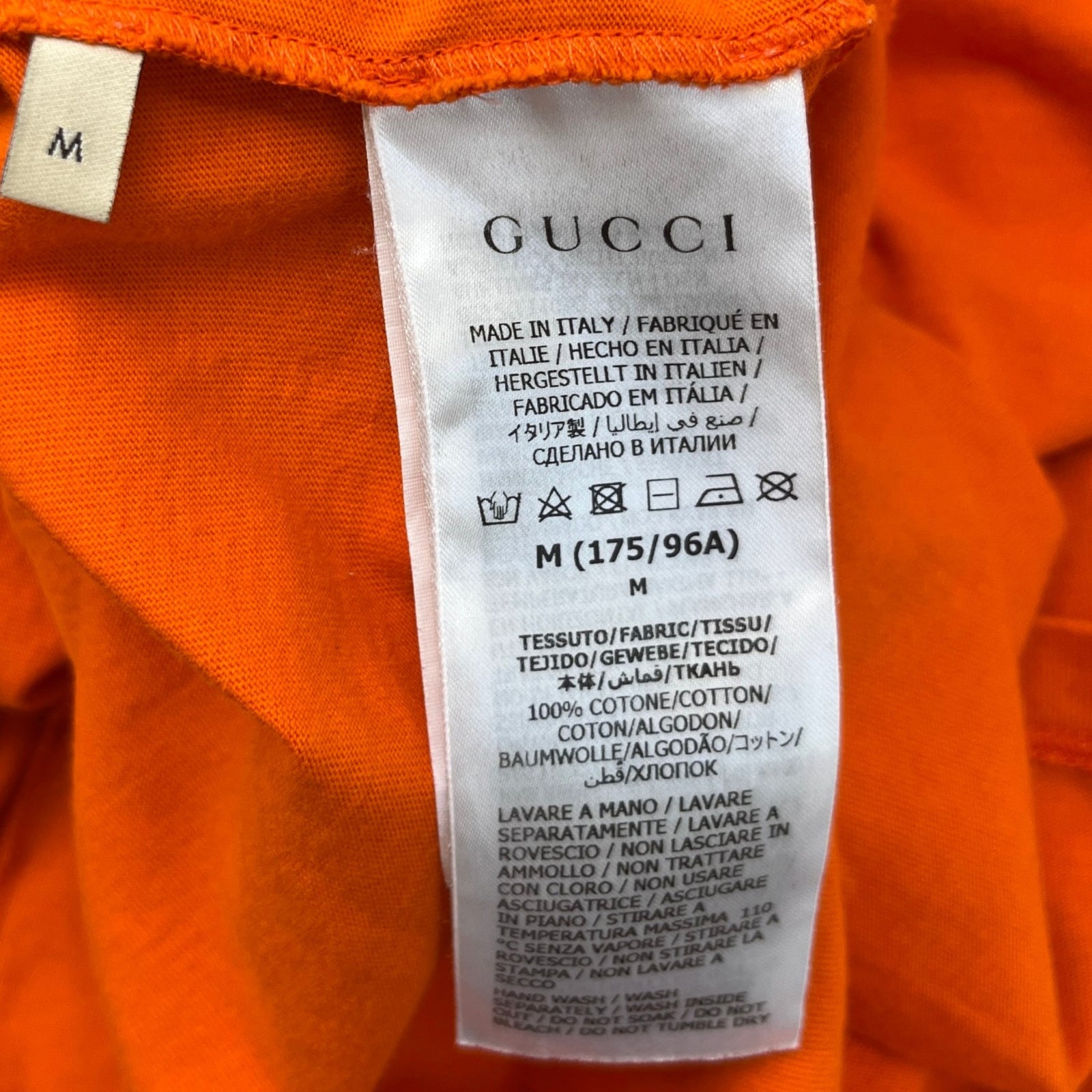 Men's Palms Print T-Shirt Orange Size M - Photo 6