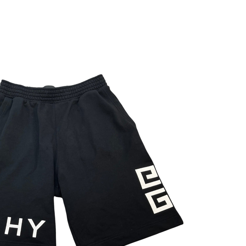 Men's Logo Print Shorts Black Size L