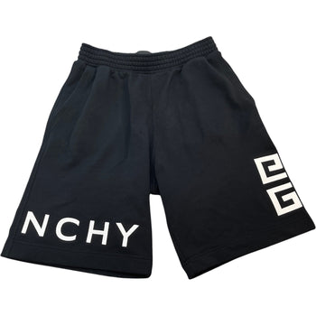 Men's Logo Print Shorts Black Size L
