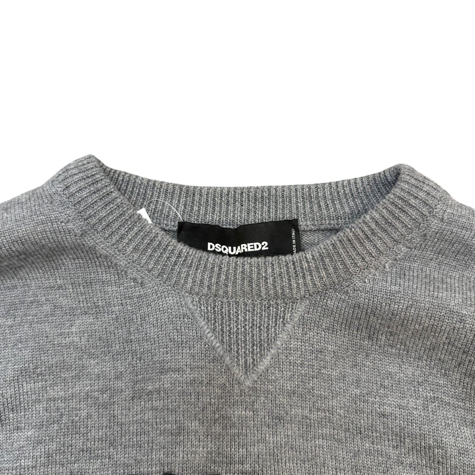 Men's Embroidered Logo Jumper Grey Size L - Photo 6