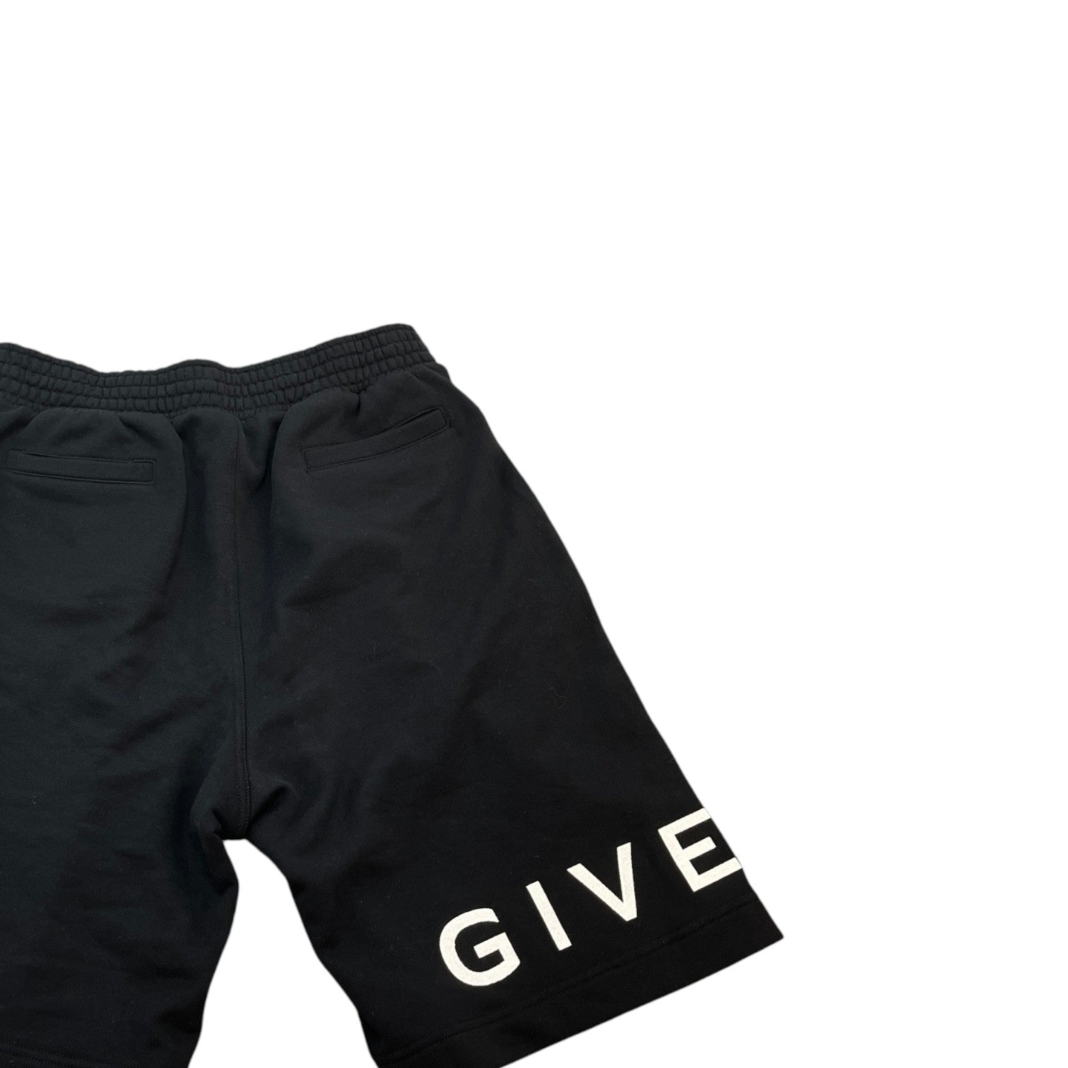 Men's Logo Print Shorts Black Size L - Photo 4