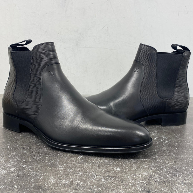 Men's Epi Leather Chelsea Boots Black Size EU 42 / UK 8
