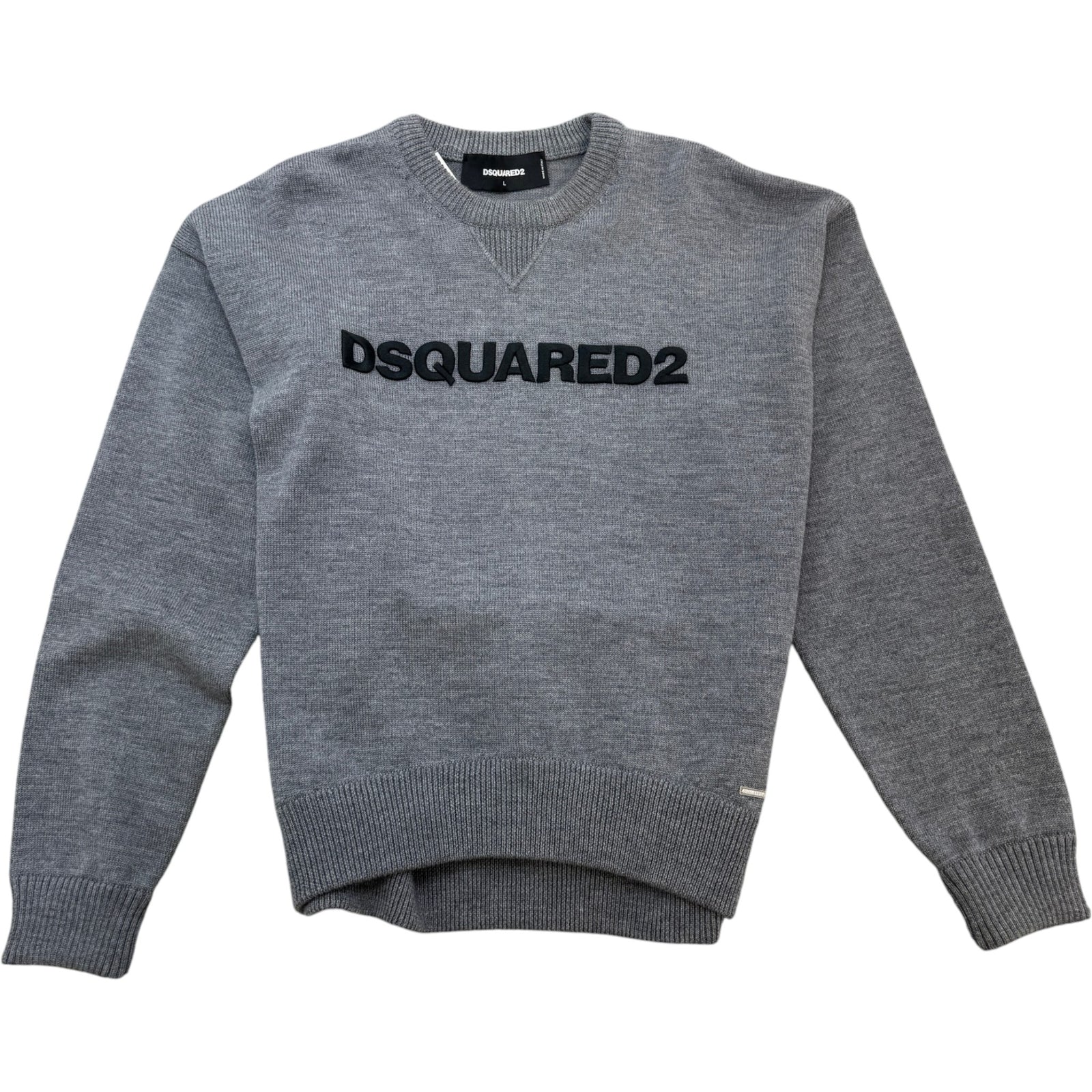 Men's Embroidered Logo Jumper Grey Size L - Photo 1