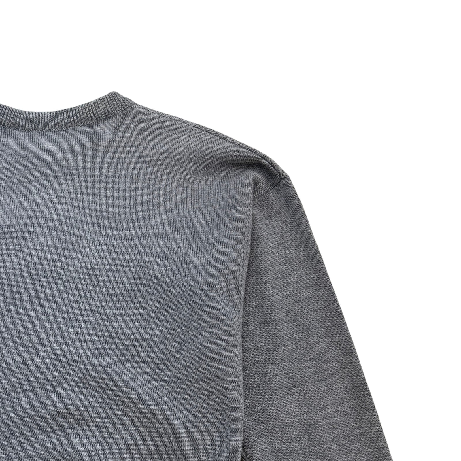 Men's Embroidered Logo Jumper Grey Size L - Photo 4
