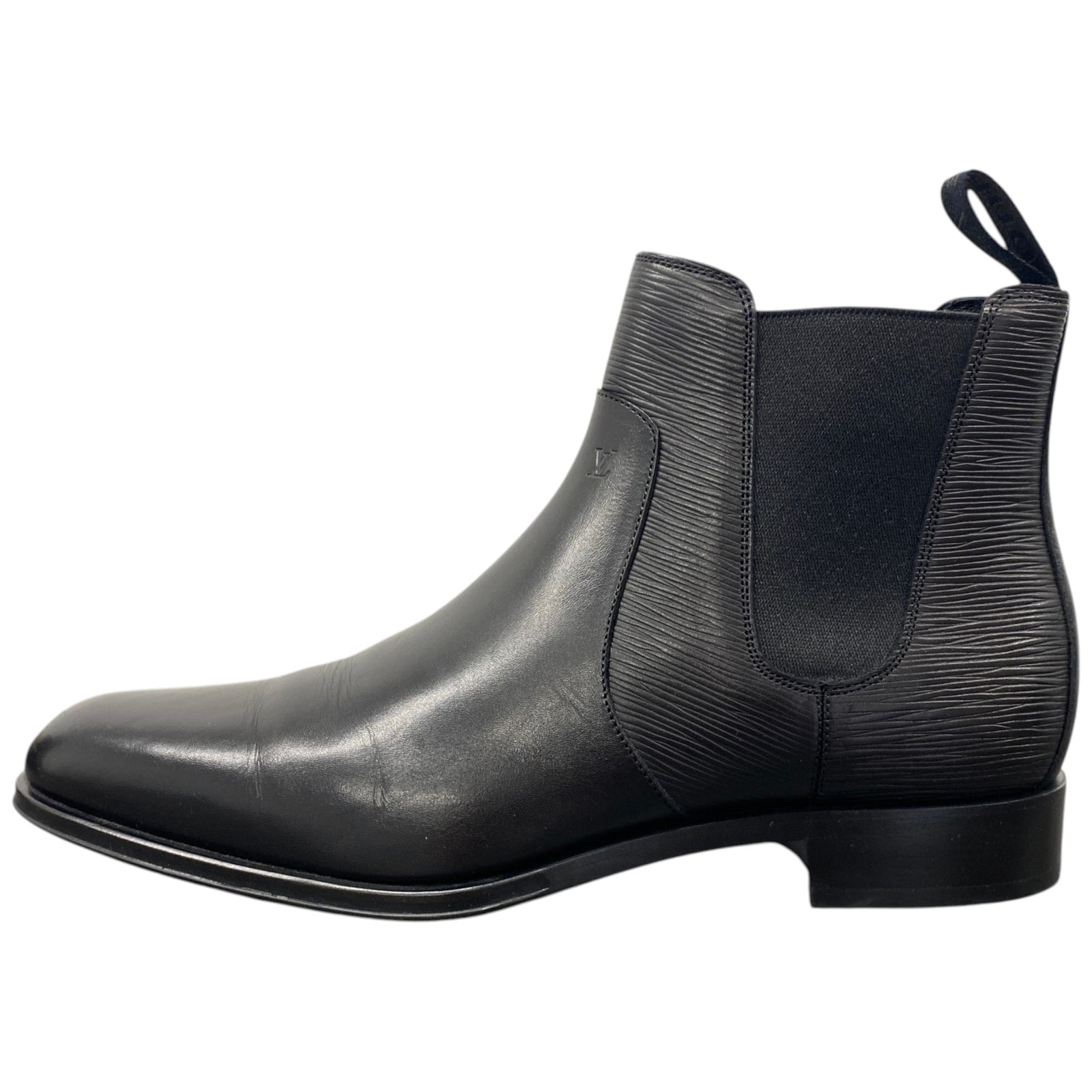 Men's Epi Leather Chelsea Boots Black Size EU 42 / UK 8 - Photo 5