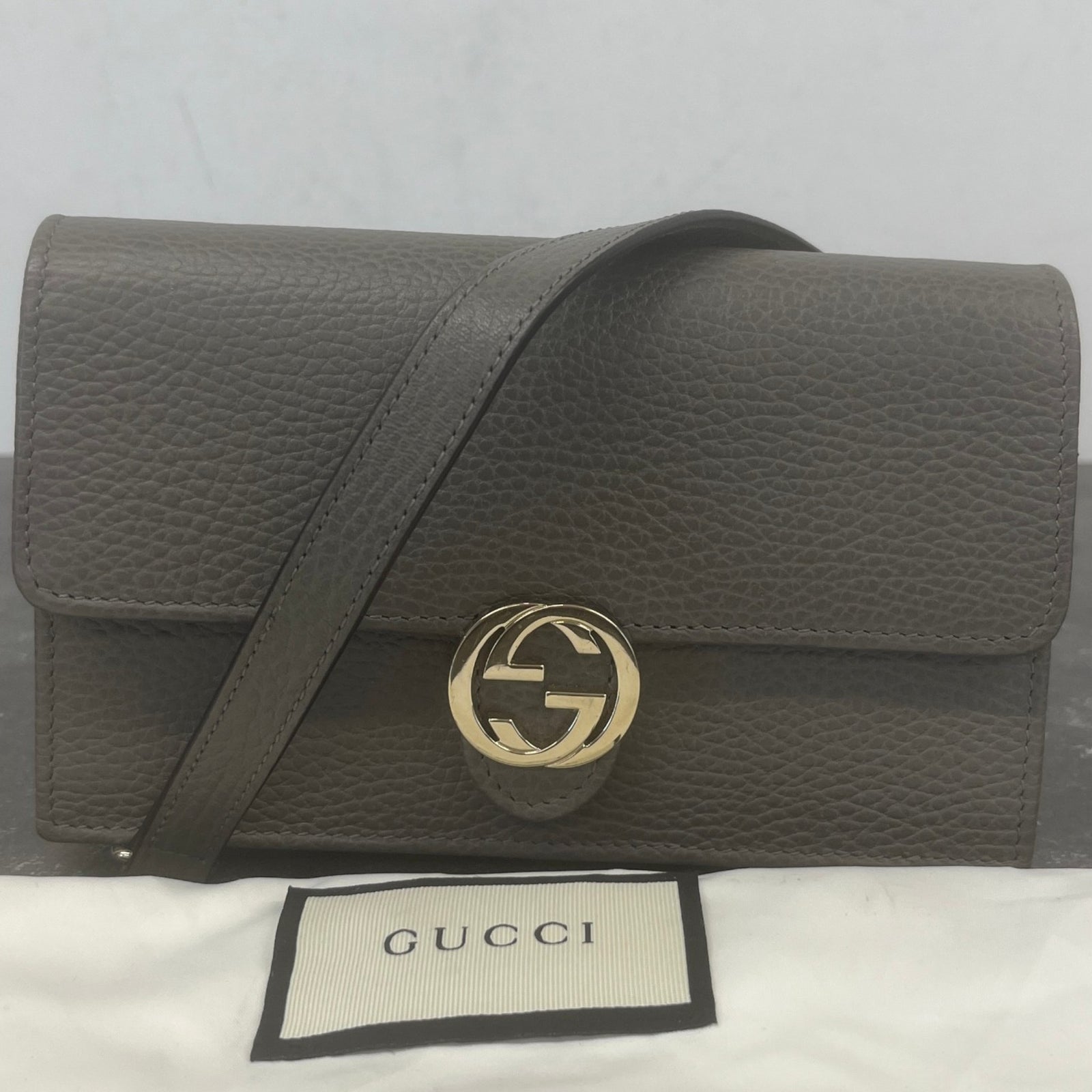 Women's Interlocking G Woc Bag Grey - Photo 12