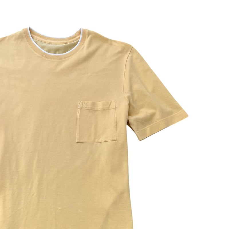 Men's H Pocket T-Shirt Yellow Size M