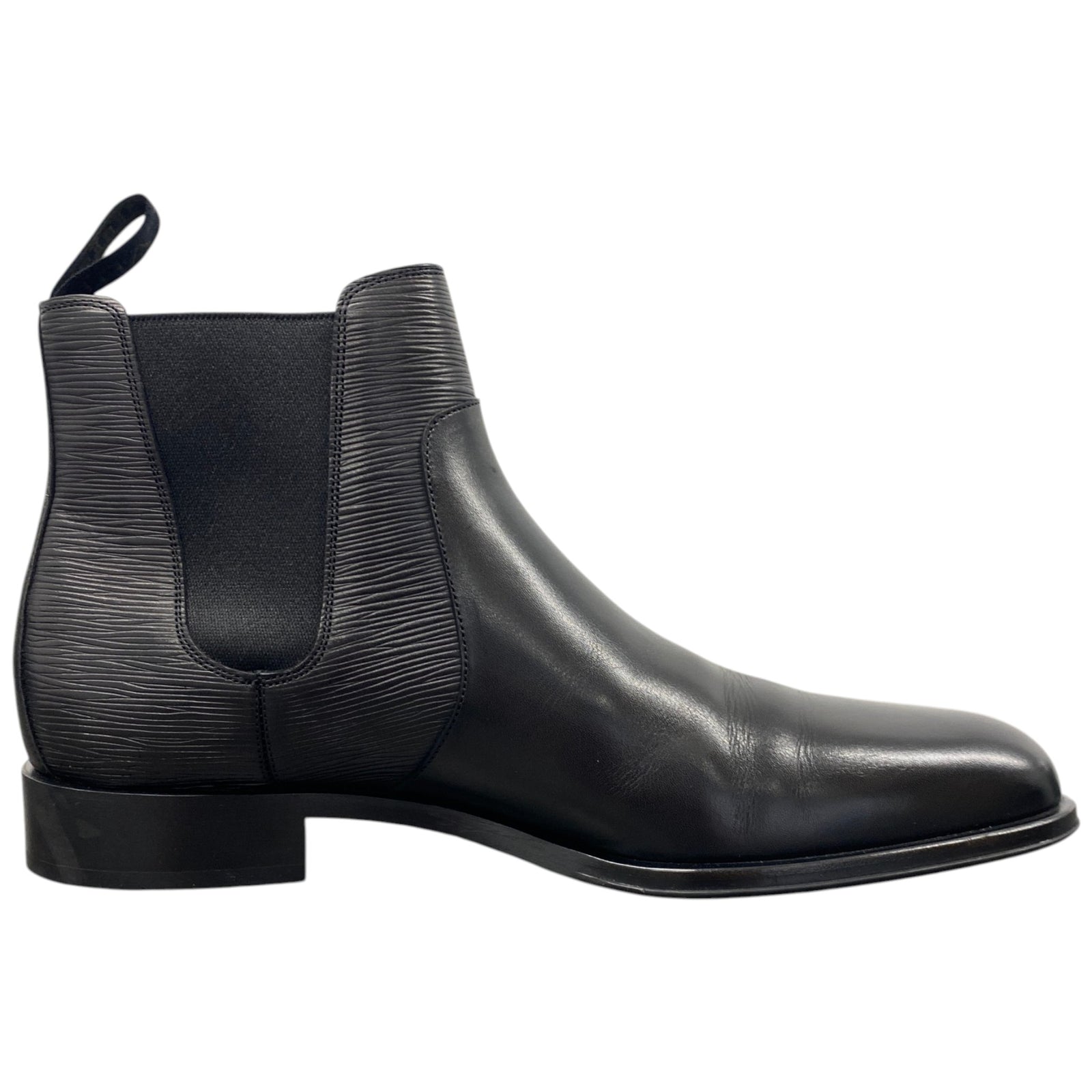 Men's Epi Leather Chelsea Boots Black Size EU 42 / UK 8 - Photo 4