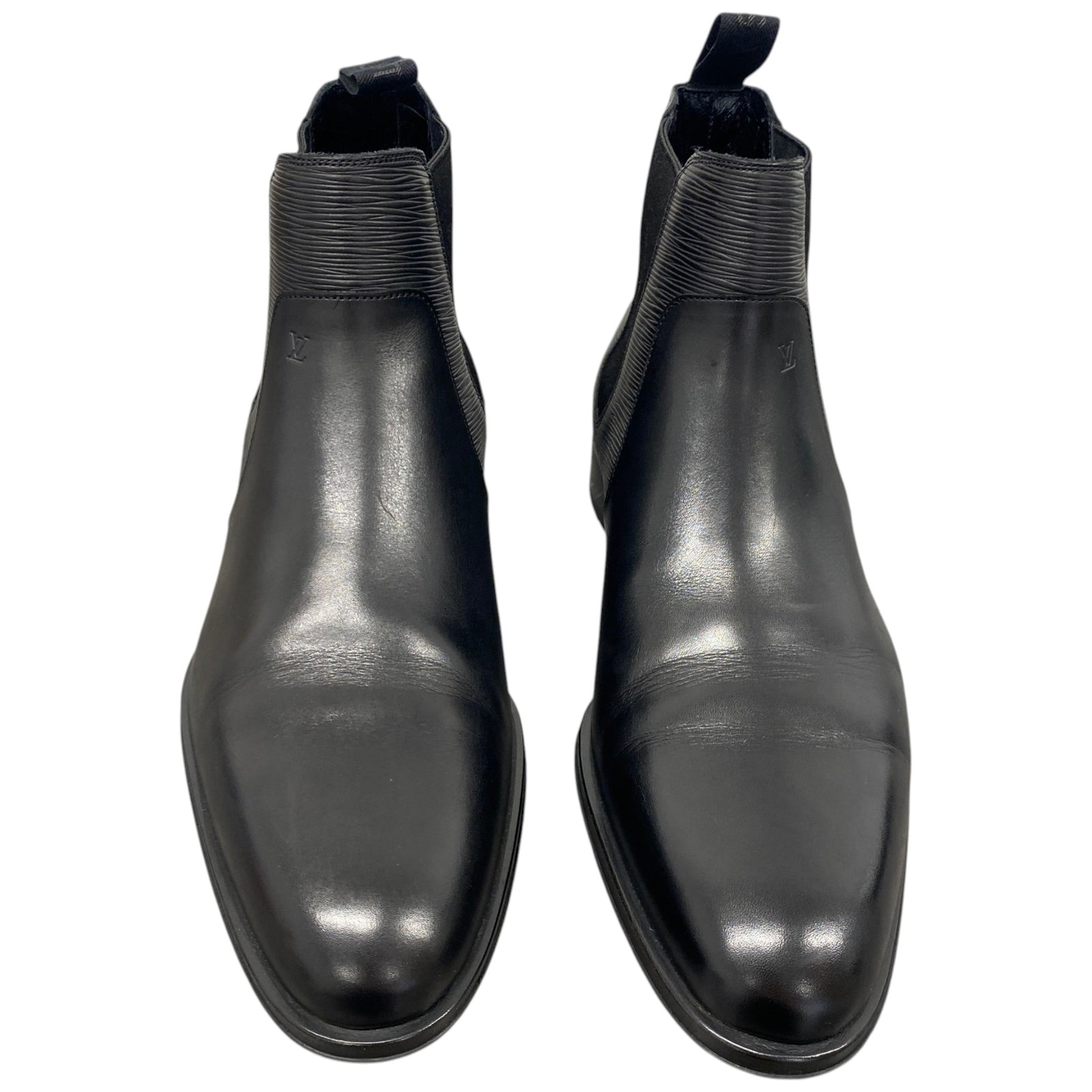 Men's Epi Leather Chelsea Boots Black Size EU 42 / UK 8 - Photo 6