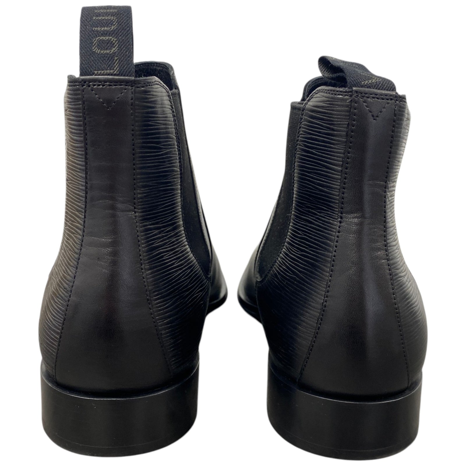 Men's Epi Leather Chelsea Boots Black Size EU 42 / UK 8 - Photo 7