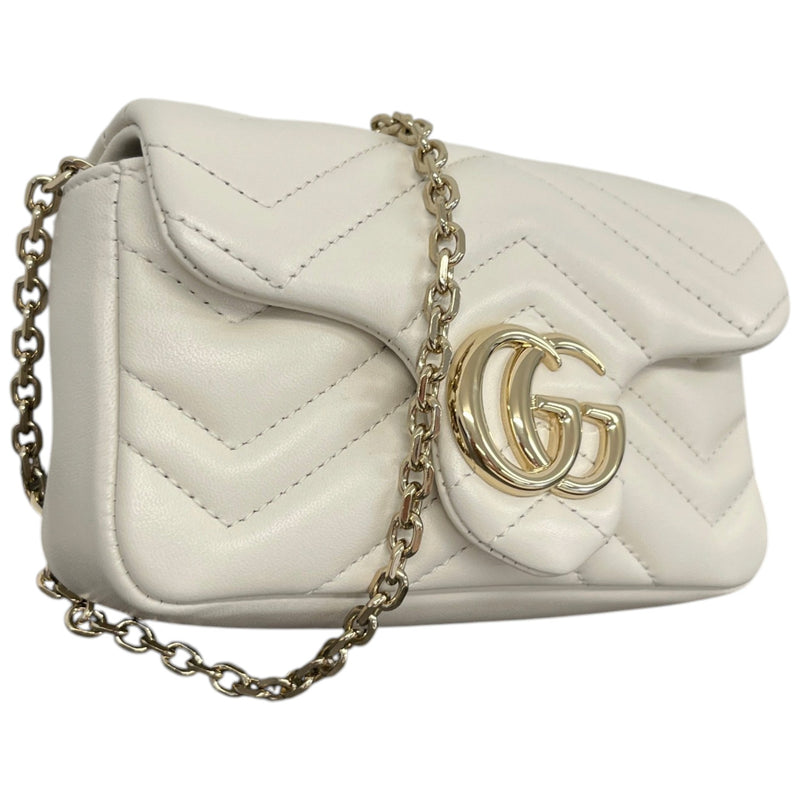 Women's GG Marmont Mini Crossbody Bag White