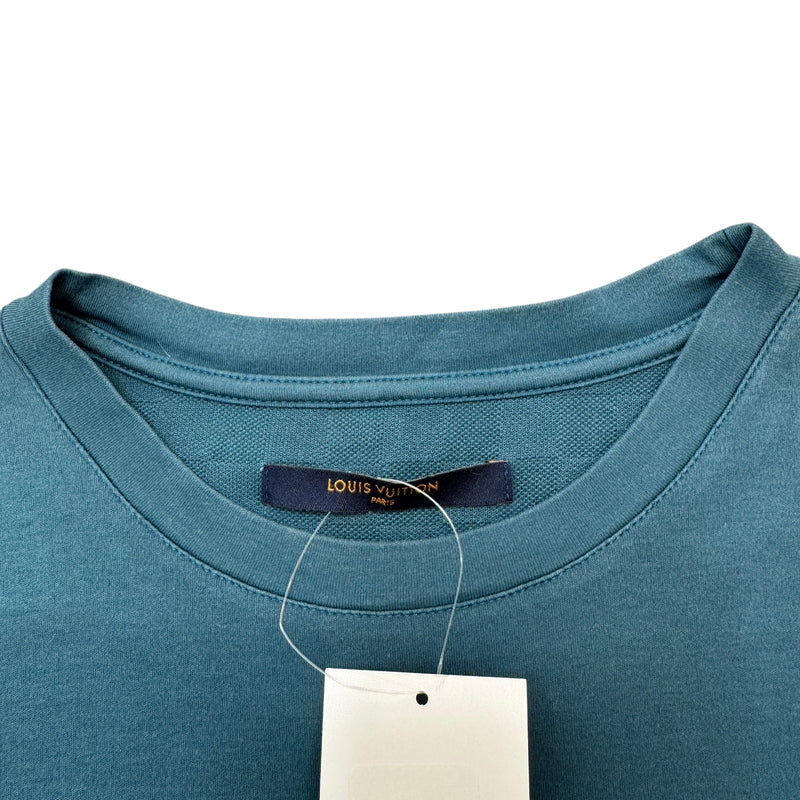 Men's Damier Pocket T-Shirt Navy Size S