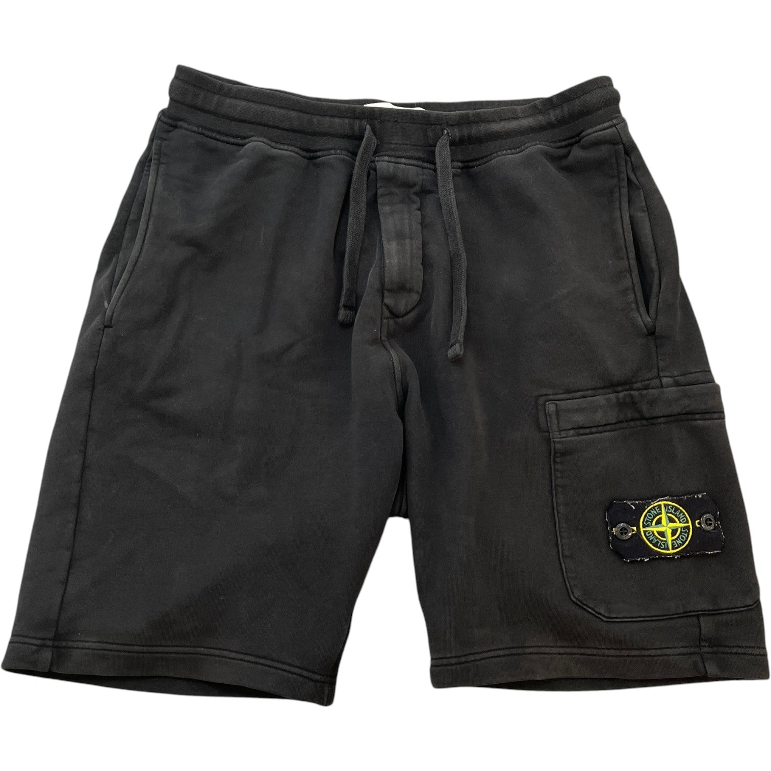 Men's Applique Logo Shorts Black Size M - Photo 1