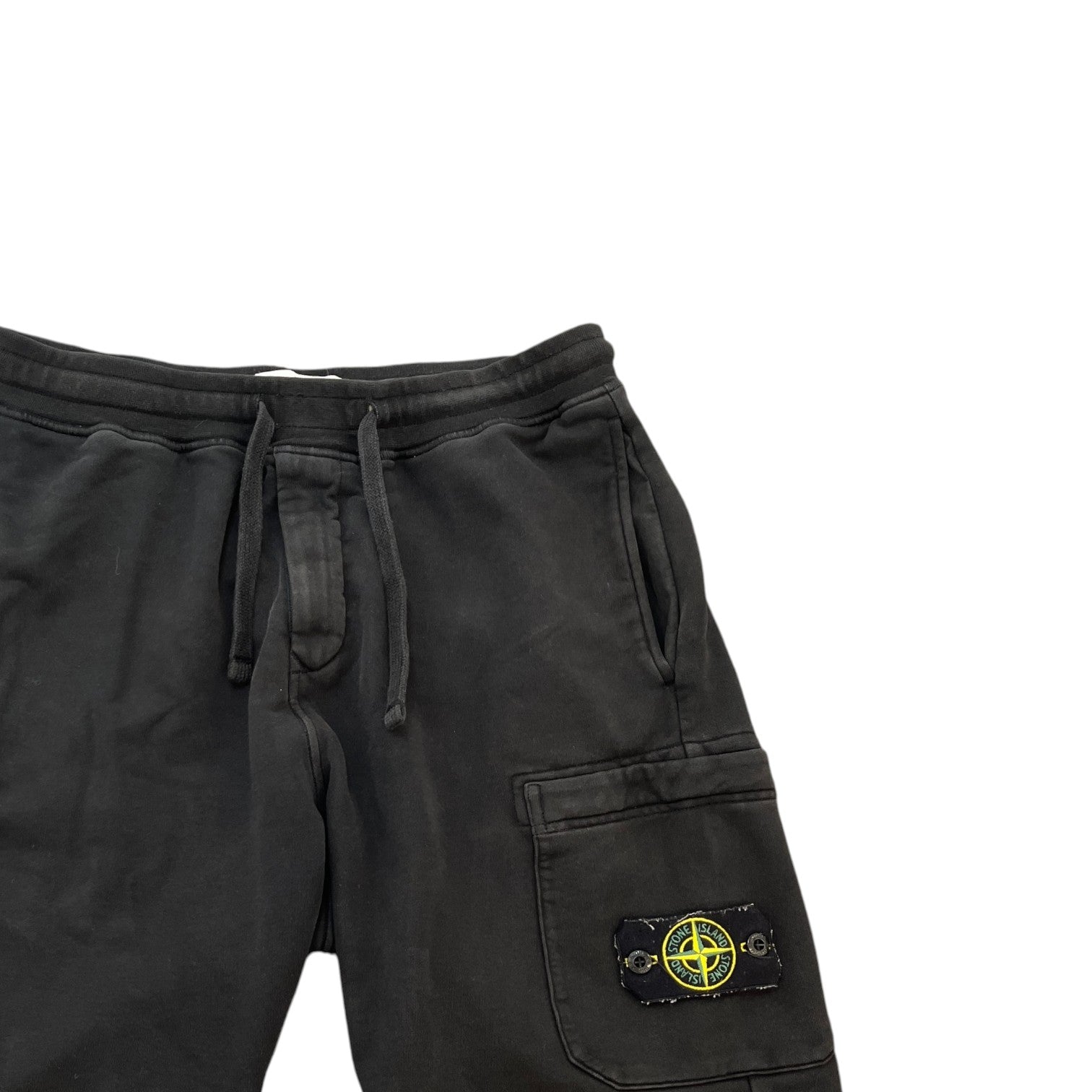 Men's Applique Logo Shorts Black Size M - Photo 3