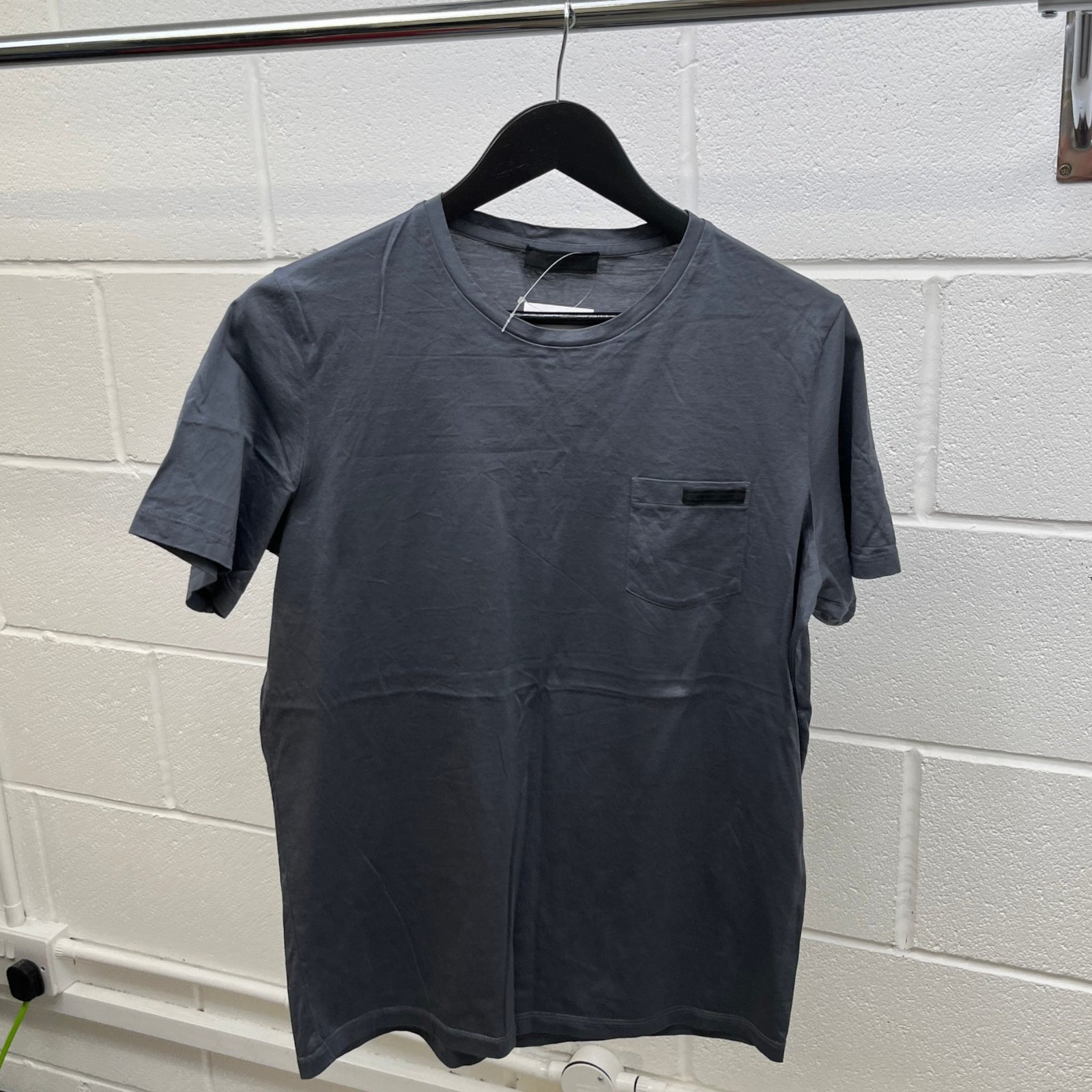 Men's Logo Patch T-Shirt Grey Size M - Photo 10