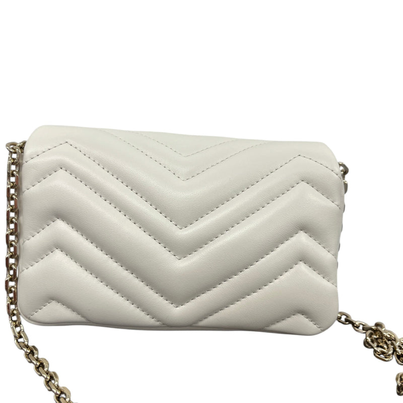 Women's GG Marmont Mini Crossbody Bag White
