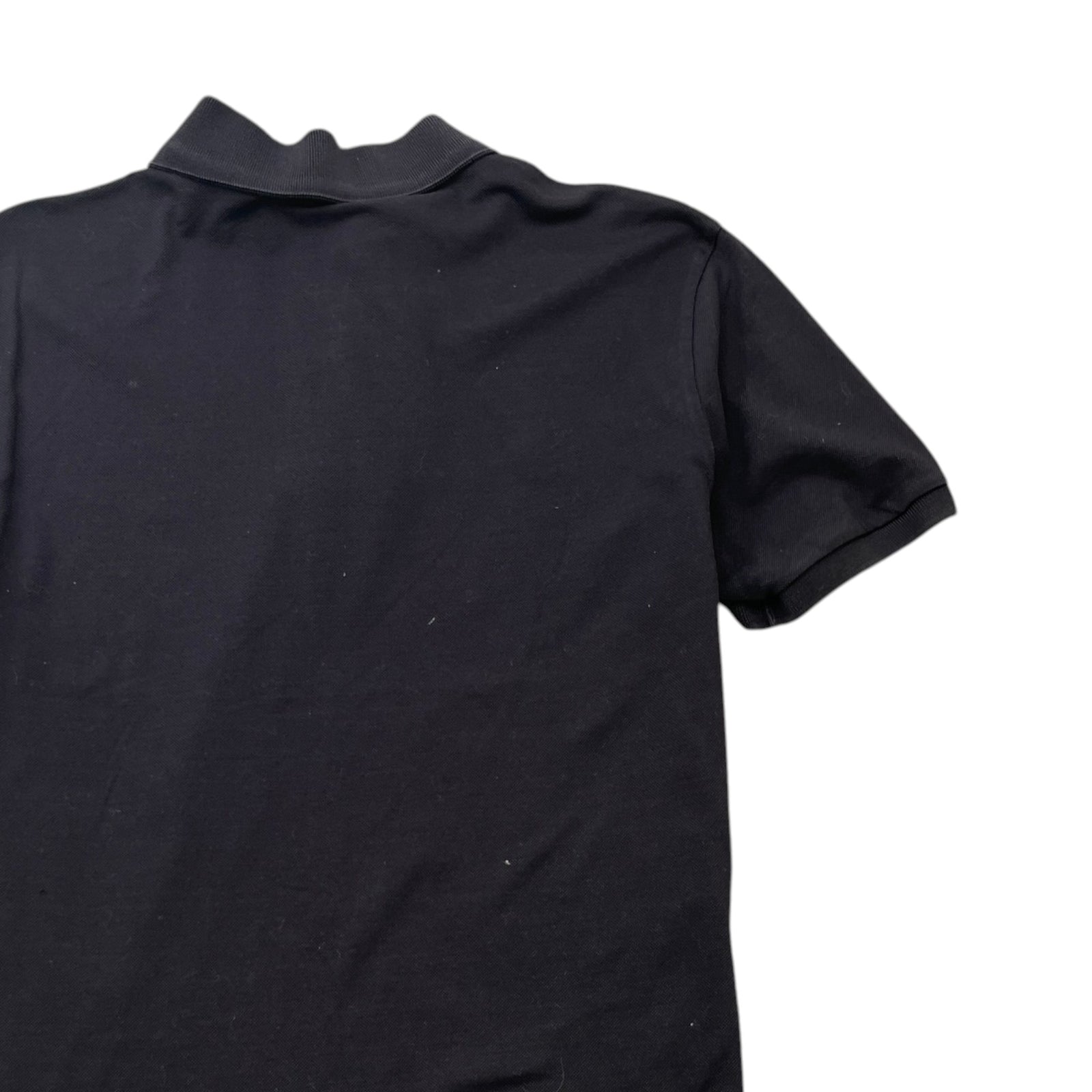 Men's Embroidered Logo Polo Shirt Black Size M - Photo 4