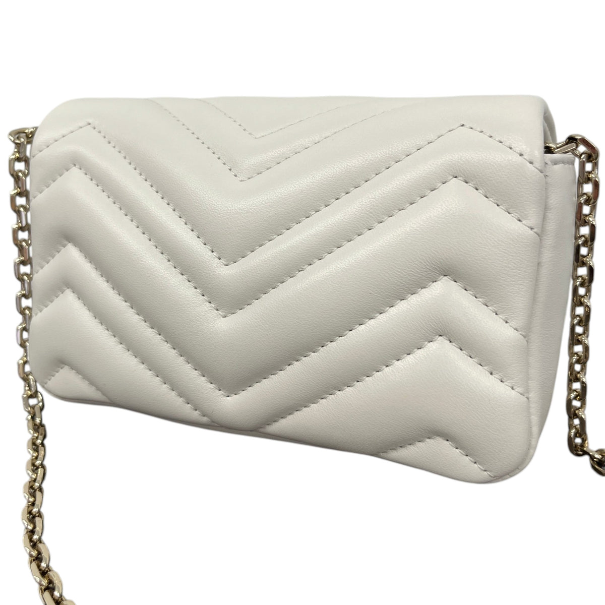 Women's GG Marmont Mini Crossbody Bag White - Photo 9