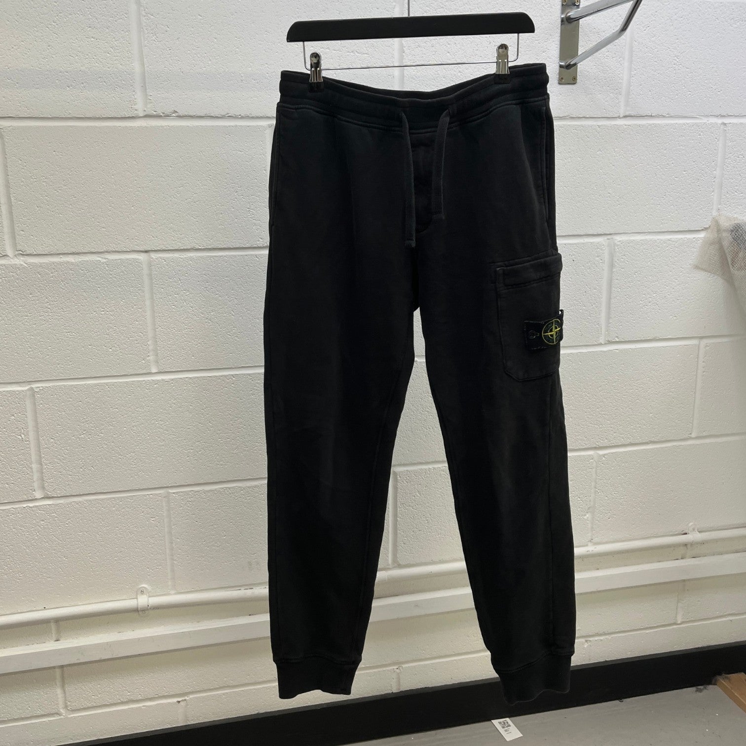 Men's Applique Logo Joggers Black Size M - Photo 8