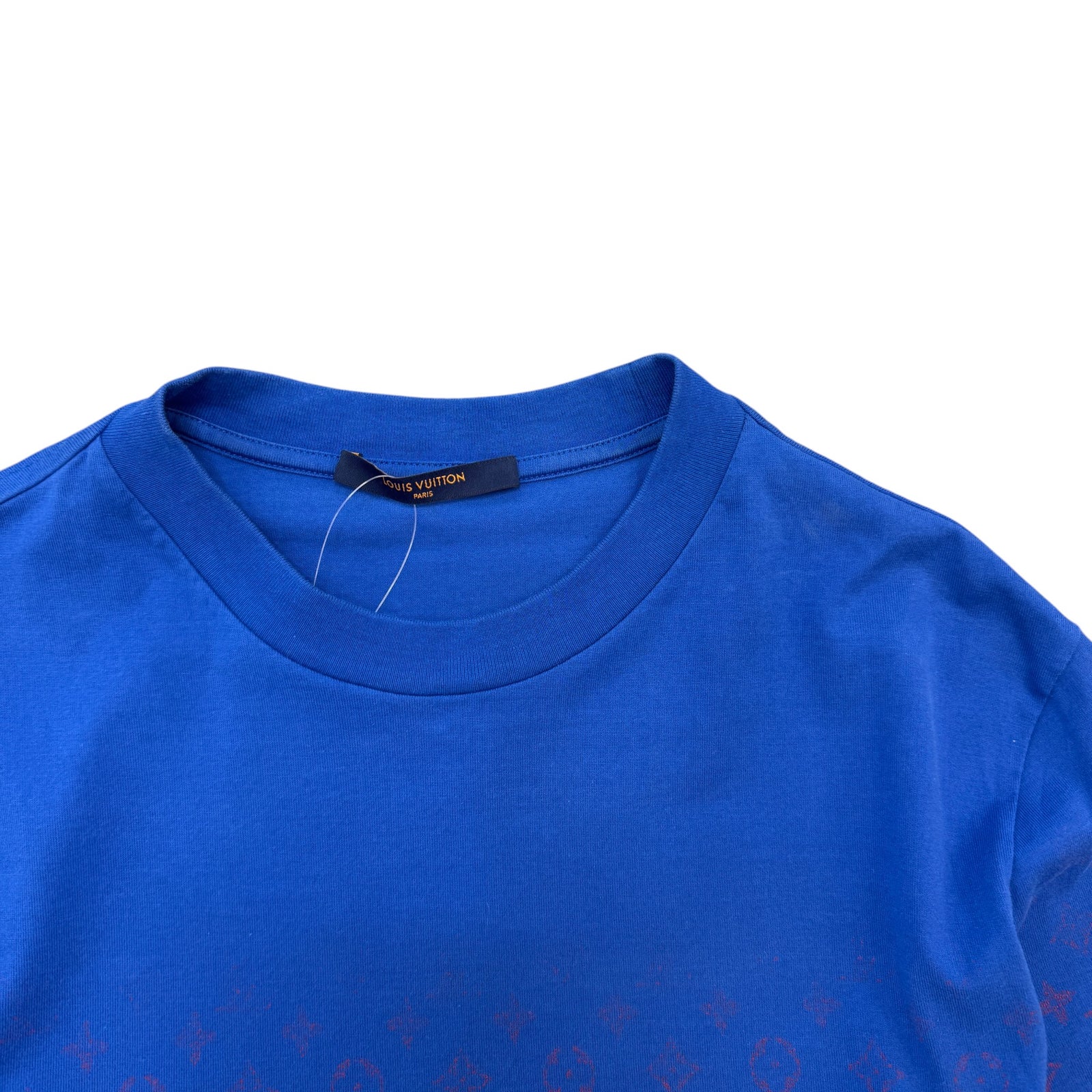 Men's Monogram Gradient T-Shirt Blue Size XL - Photo 3