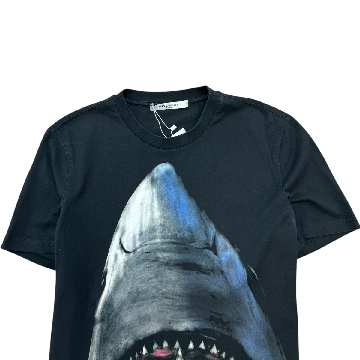 Men's Shark T-Shirt Black Size S - Photo 3
