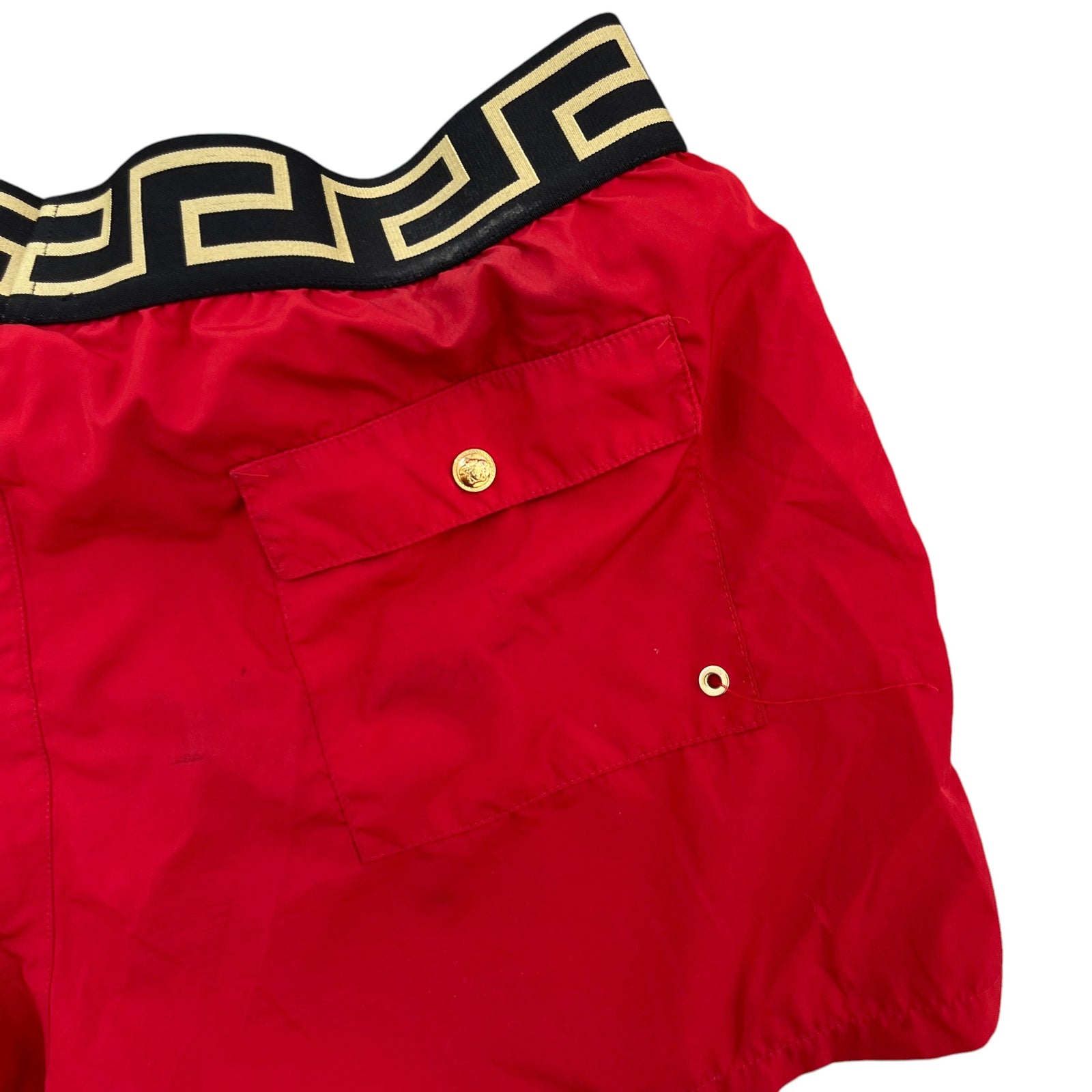 Men's Greca Border Swim Shorts Red Size XL - Photo 6
