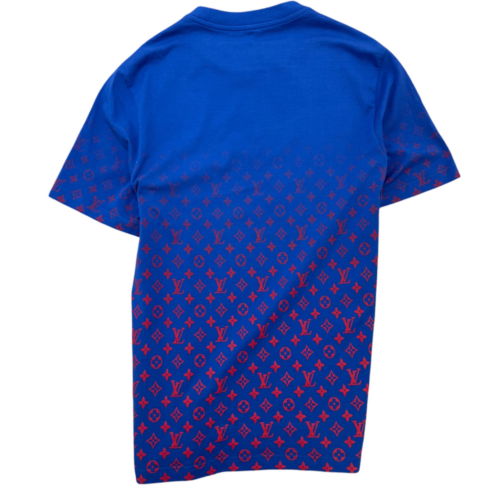 Men's Monogram Gradient T-Shirt Blue Size XL - Photo 2